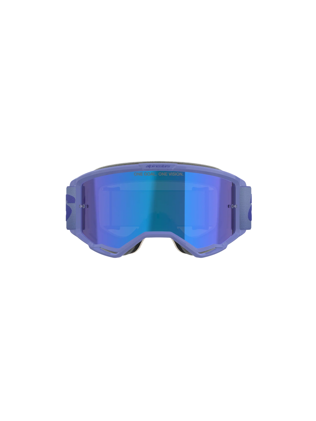 Maschera motocross enduro Alpinestars vision 5 purple viola con lente specchiata