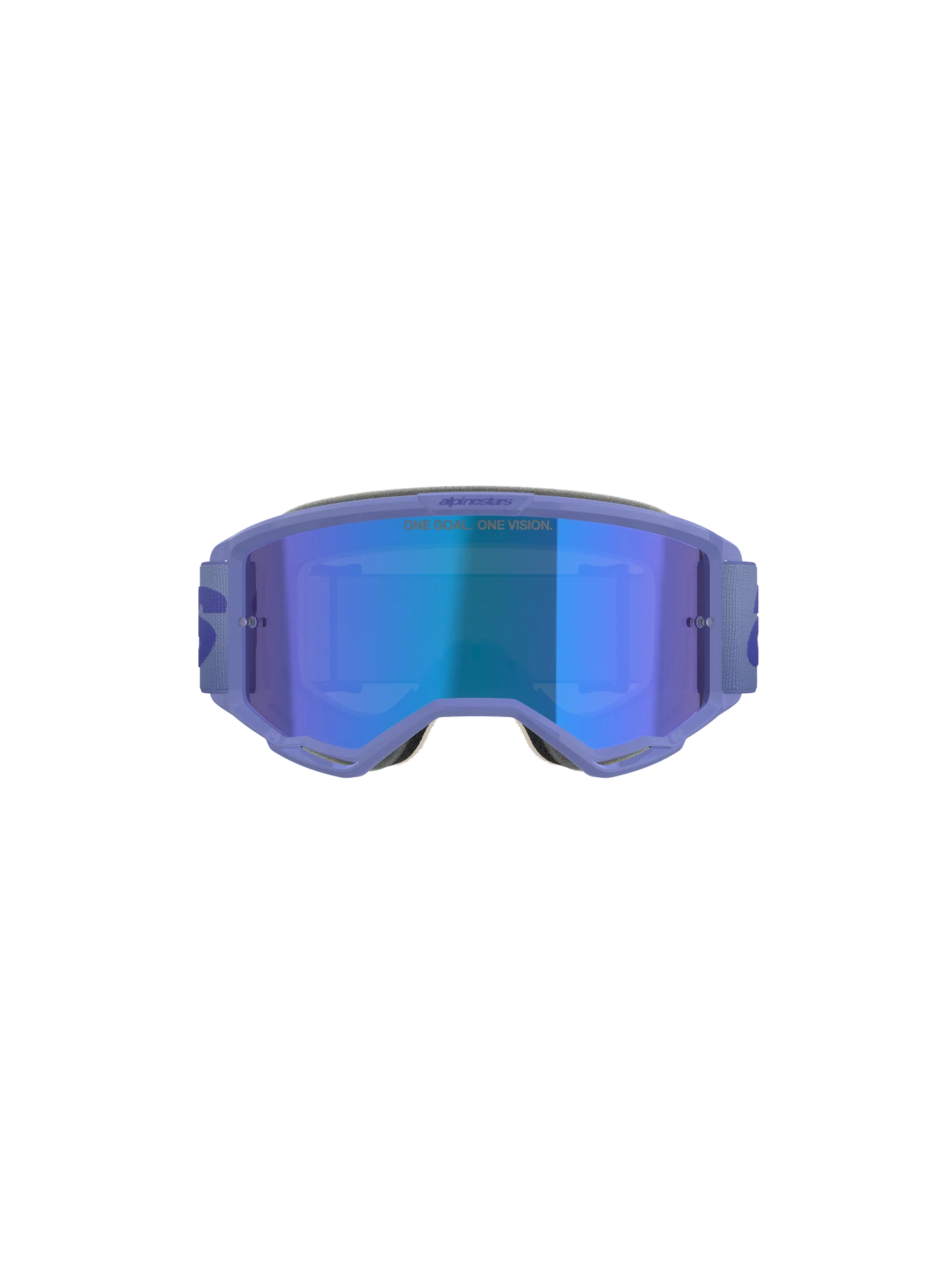 Maschera motocross enduro Alpinestars vision 5 purple viola con lente specchiata