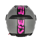 Casco jet Acerbis Levante grigio rosa lucido