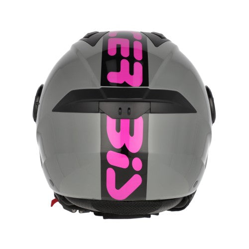 Casco jet Acerbis Levante grigio rosa lucido