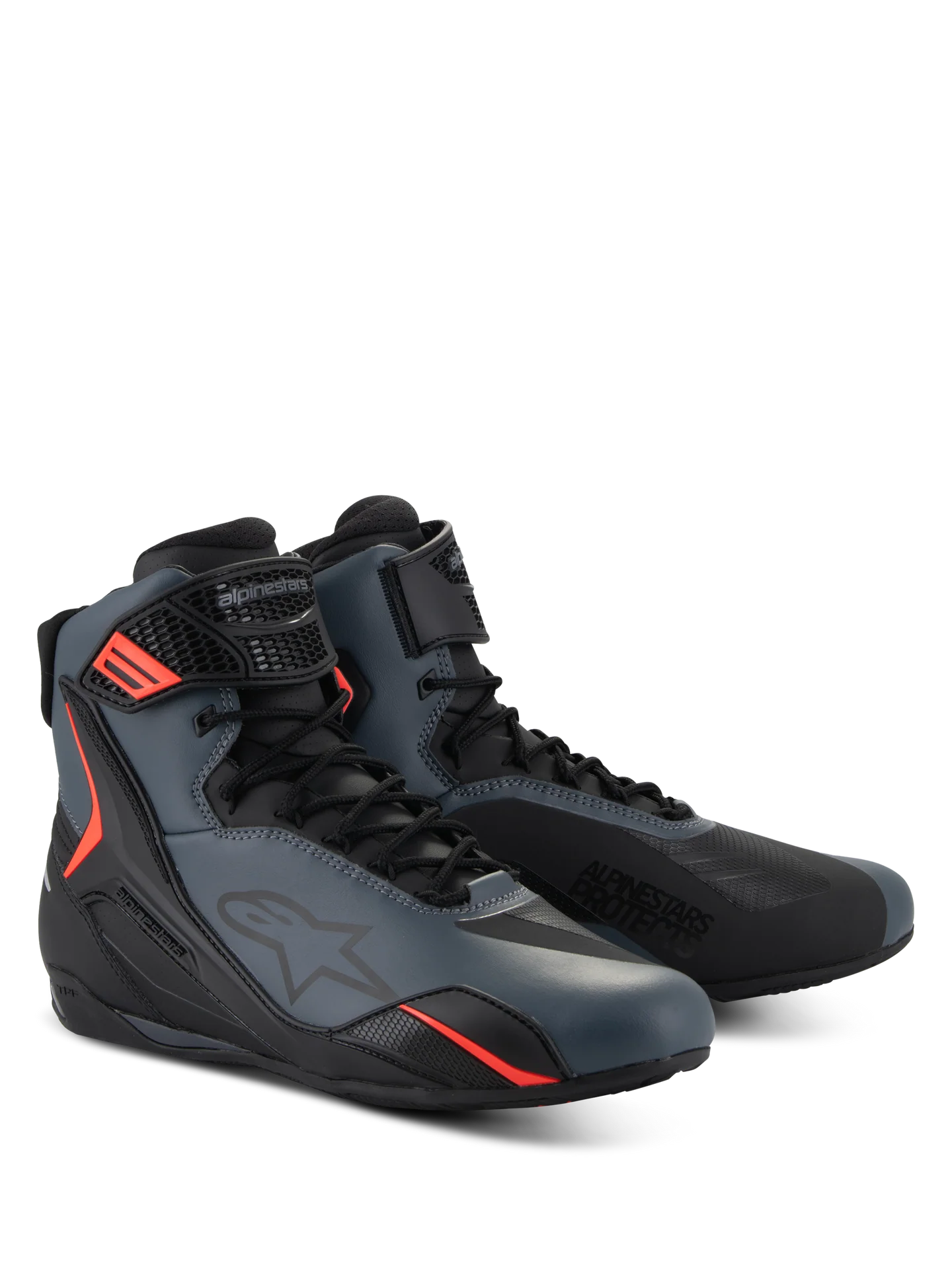Scarpe moto Alpinestars Faster-4 grigio rosso