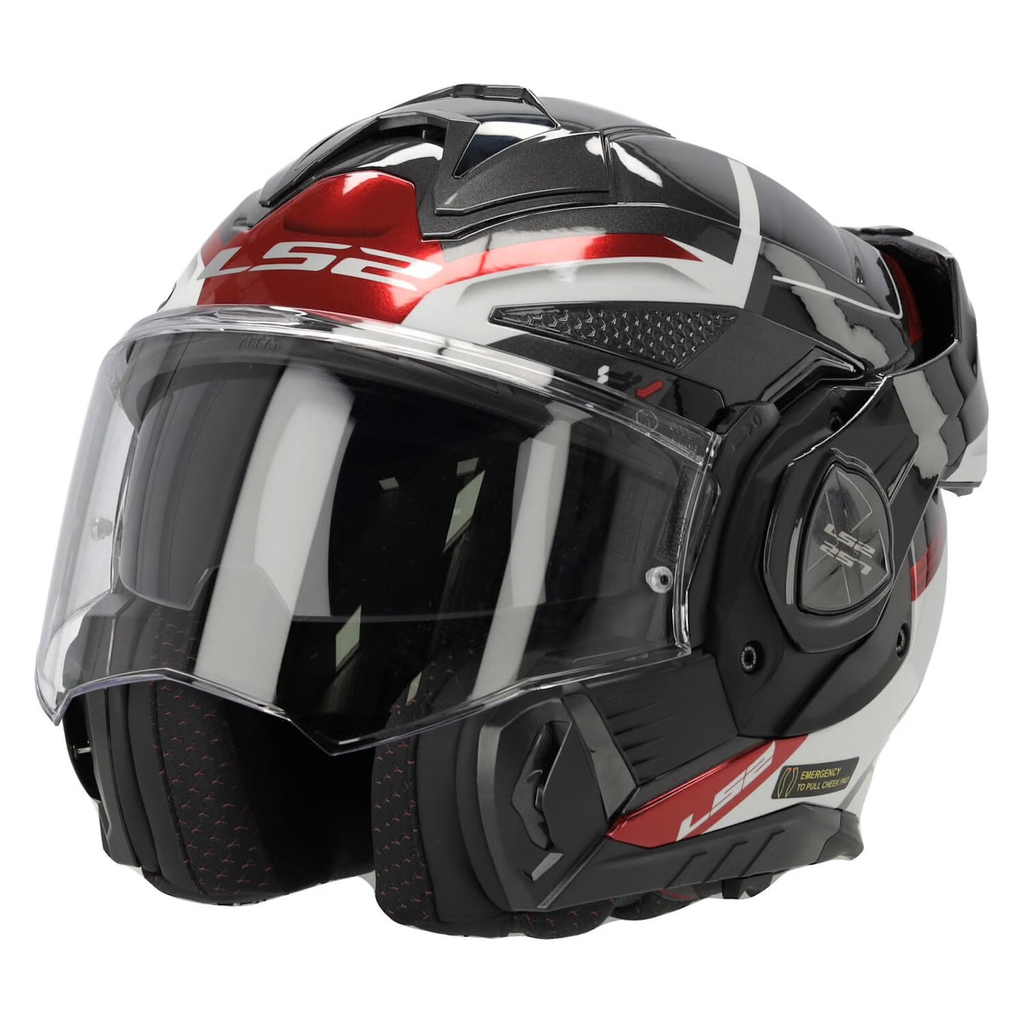 Casco modulare LS2 FF901 advant x Spectrum rosso bianco