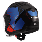 CASCO JET LS2 COPTER II TANGO BLU