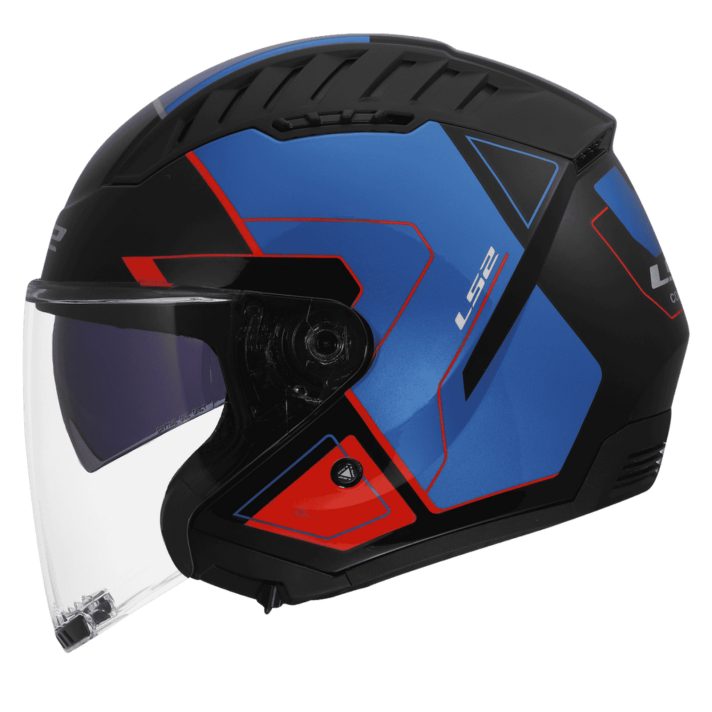 CASCO JET LS2 COPTER II TANGO BLU