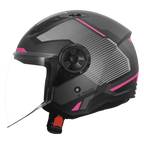 Casco LS2 AIRFLOW 2 SOLAR GREY PINK ROSA