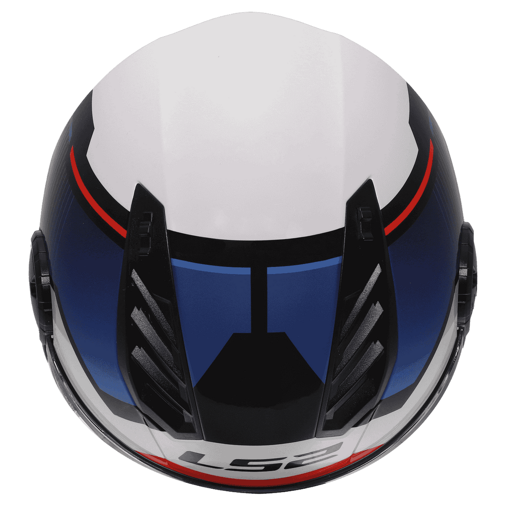 Casco LS2 AIRFLOW 2 SOLAR WHITE BLUE RED