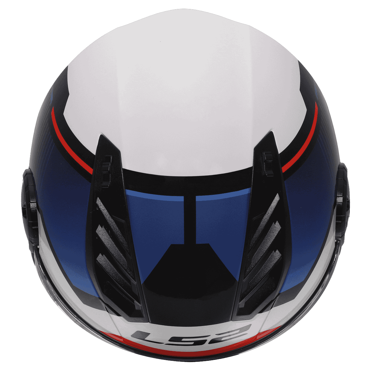 Casco LS2 AIRFLOW 2 SOLAR WHITE BLUE RED