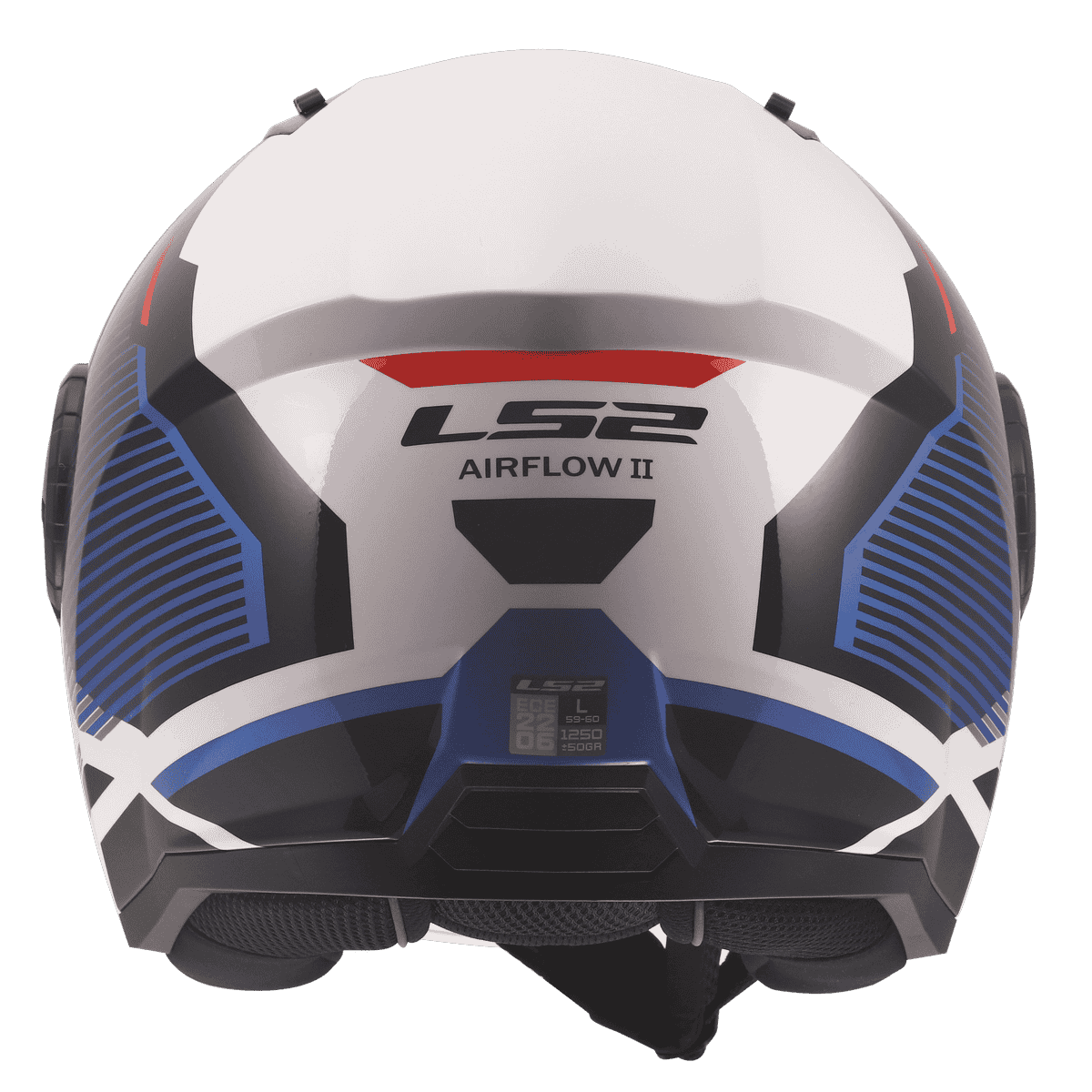 Casco LS2 AIRFLOW 2 SOLAR WHITE BLUE RED