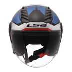 Casco LS2 AIRFLOW 2 SOLAR WHITE BLUE RED