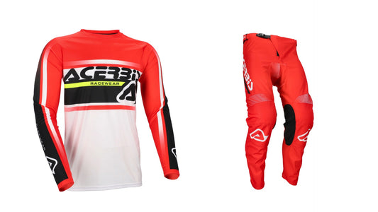Completo Motocross Enduro Acerbis Linear LOGO ROSSO