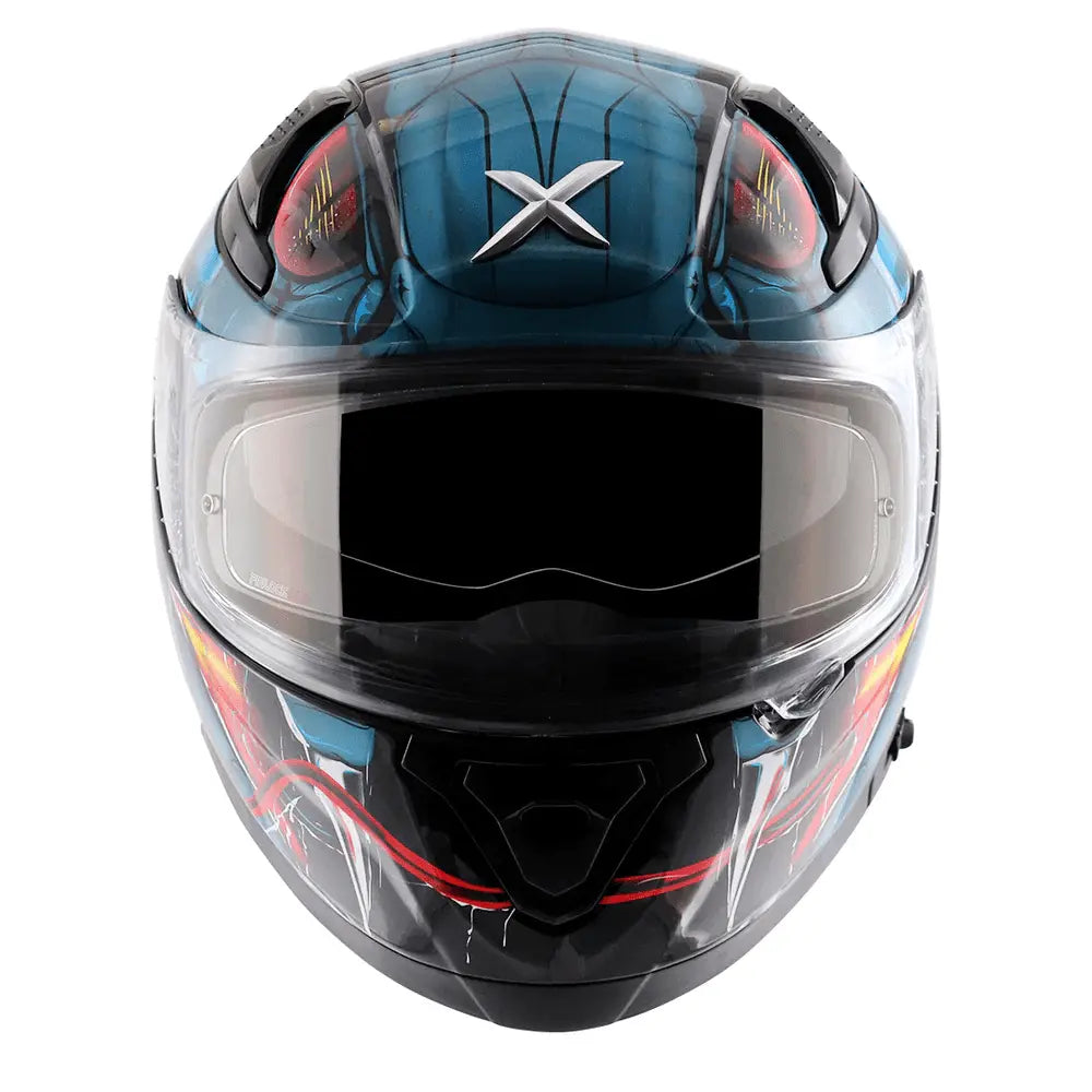 Casco moto AXOR Helmets APEX VENOMOUS INTEGRALE NERO BLU