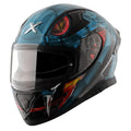 Casco moto AXOR Helmets APEX VENOMOUS INTEGRALE NERO BLU
