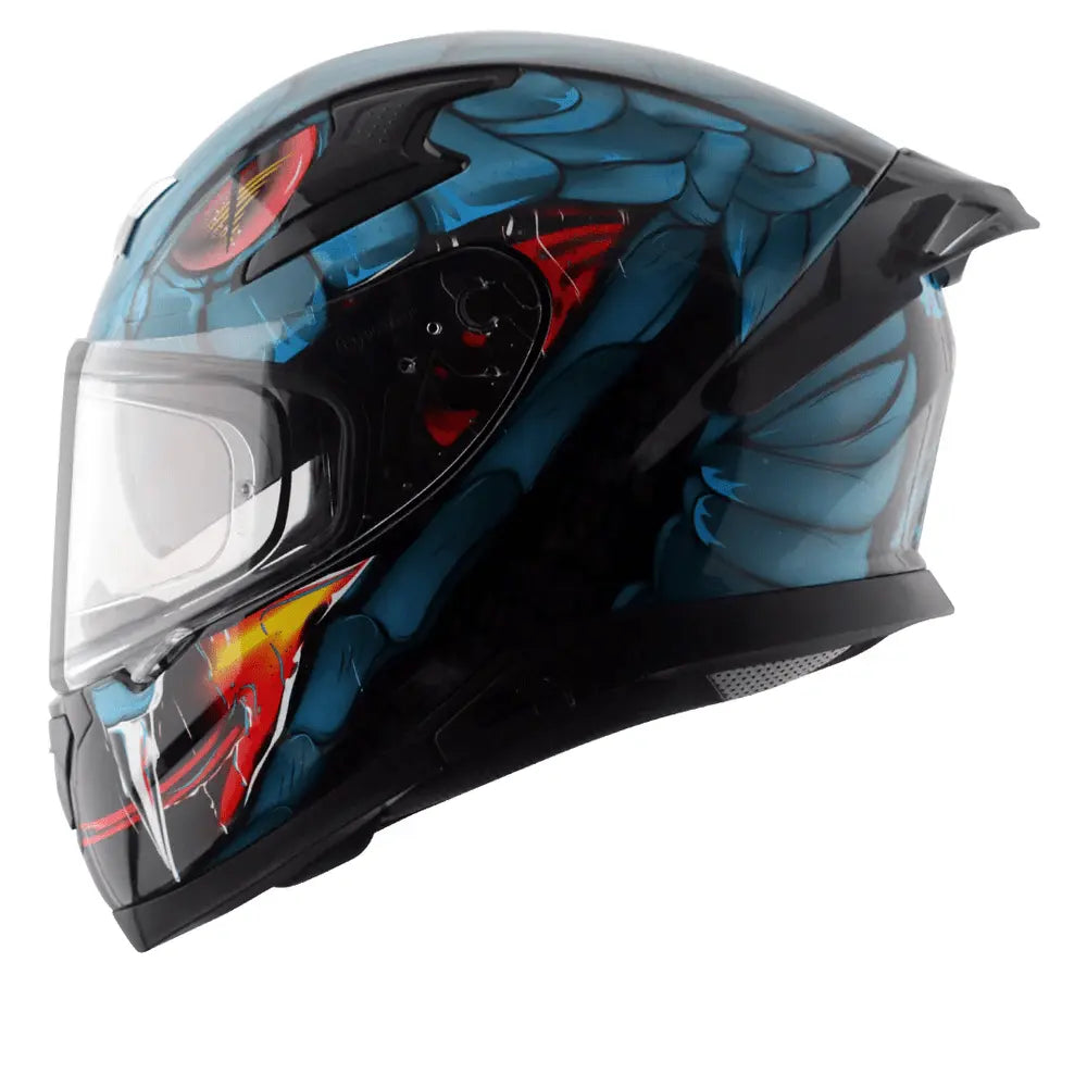 Casco moto AXOR Helmets APEX VENOMOUS INTEGRALE NERO BLU