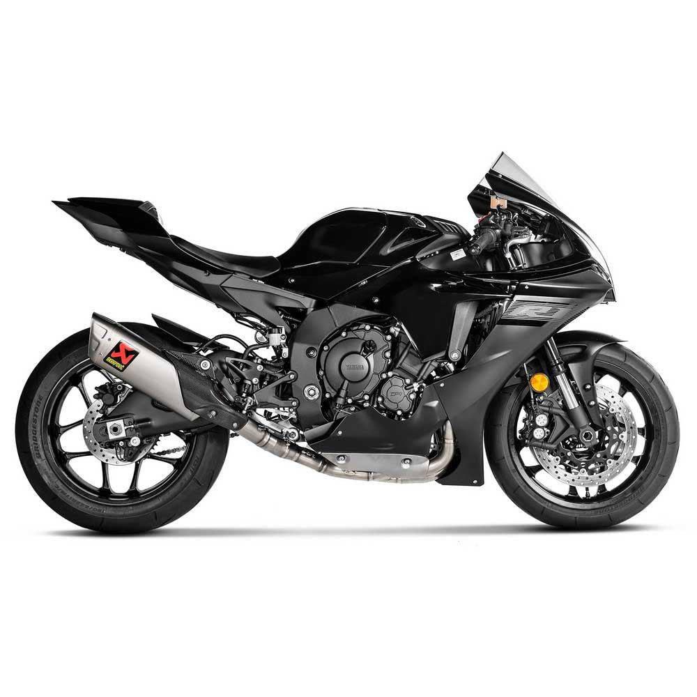 Scarico R1 SCARICO COMPLETO AKRAPOVIC RACING NON OMOLOGATO CON COLLETTORI IN ACCI ...