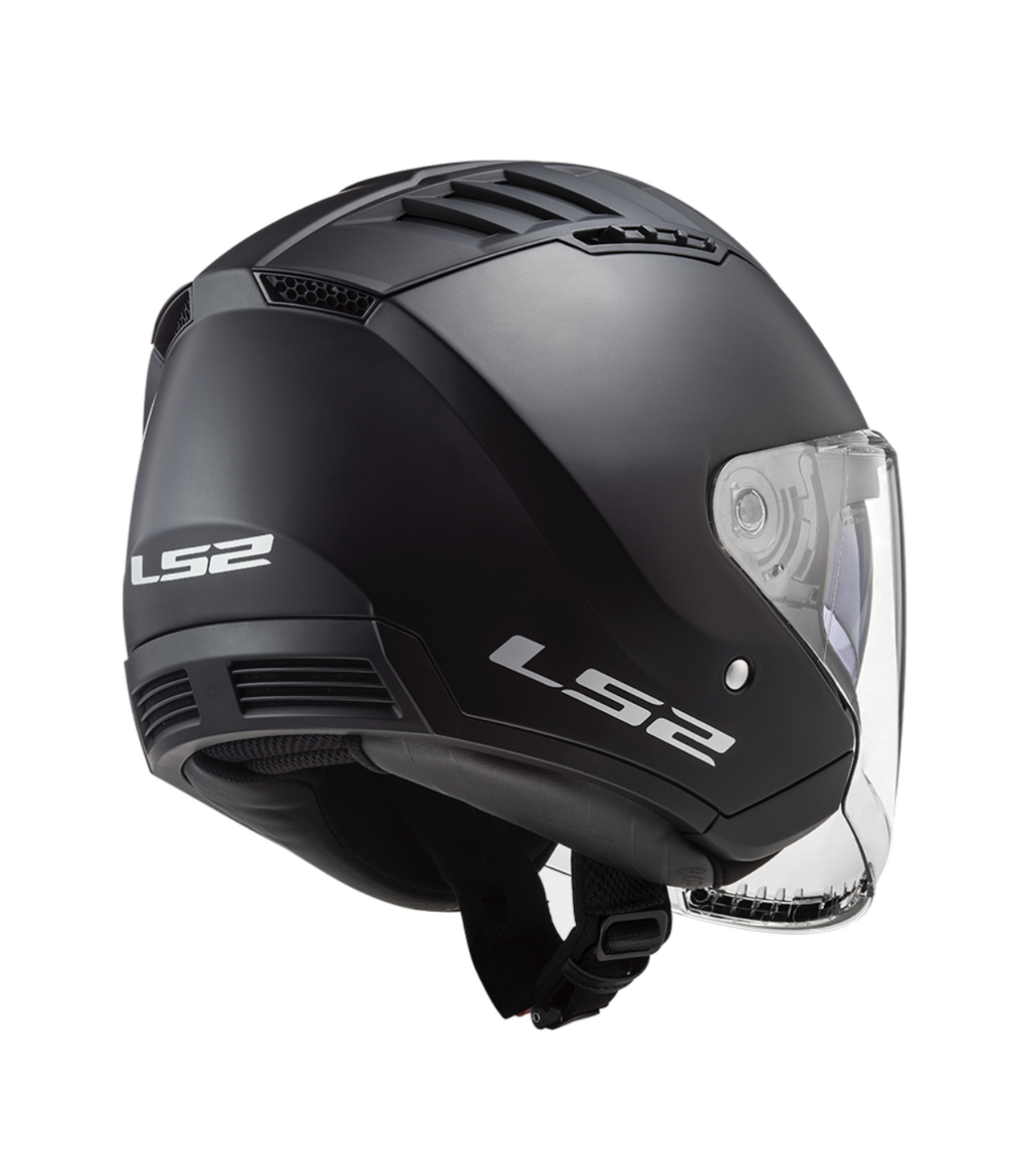 CASCO JET LS2 COPTER II NERO OPACO