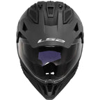 Casco Moto Adventure Ls2 MX702 PIONEER 2 SOLID Nero Opaco