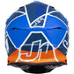 Casco Cross J39 Blu Arancio Fluo