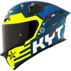 Casco Moto Integrale Kyt TT-REVO FUSELAGE Giallo Opaco