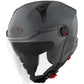 Casco Moto Jet KYT D-CITY PLAIN Grigio LUCIDO