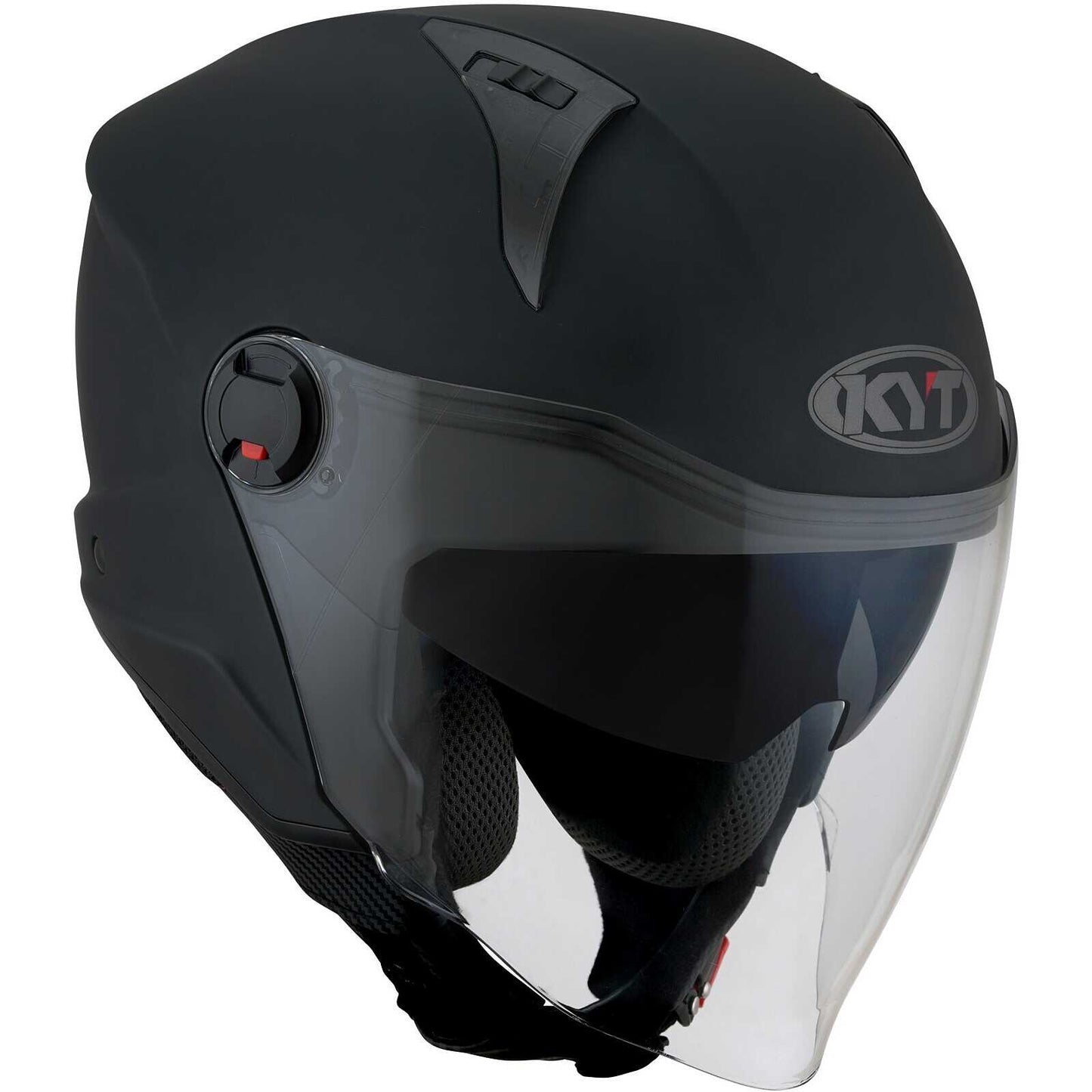 Casco Moto Jet KYT D-CITY PLAIN NERO OPACO