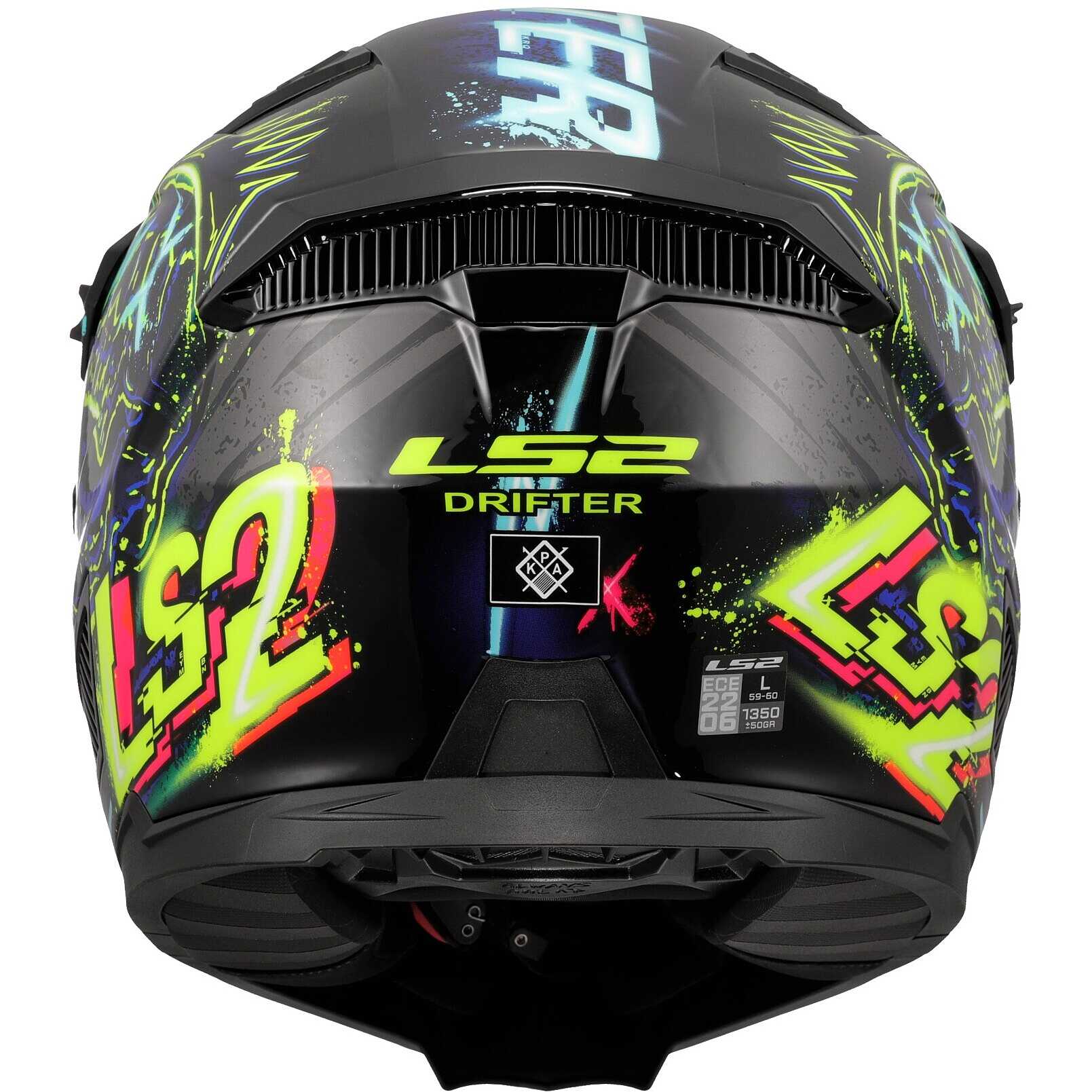 Casco Moto Jet LS2 OF606 DRIFTER RAYZ Nero Blue