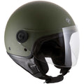 Casco Jet Tucano Urbano EL JETTIN 6.0 VERDE OPACO