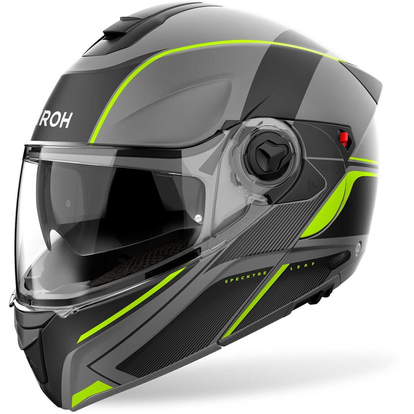 Casco Moto Modulare P/J Airoh SPECKTRE LEAF Giallo Opaco