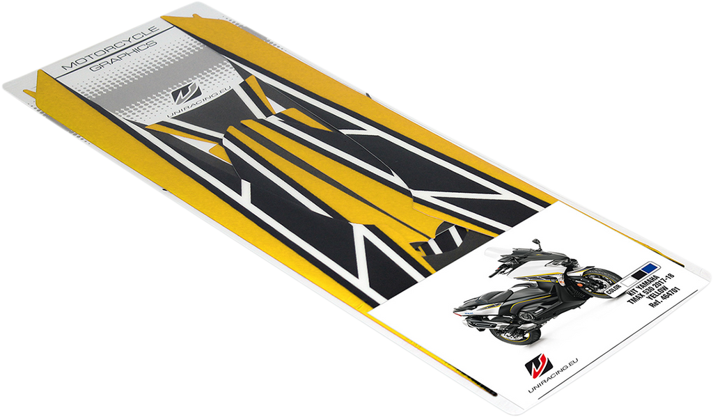 Kit grafiche adesivi Yamaha T-Max 530 gialli
