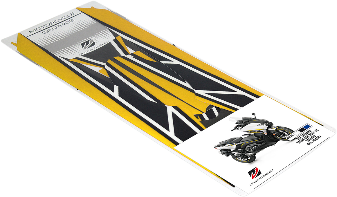 Kit grafiche adesivi Yamaha T-Max 530 gialli