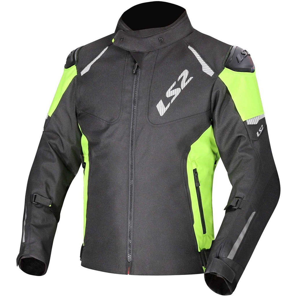 Giubbotto giacca Moto LS2 ZOOM MAN Nero Giallo