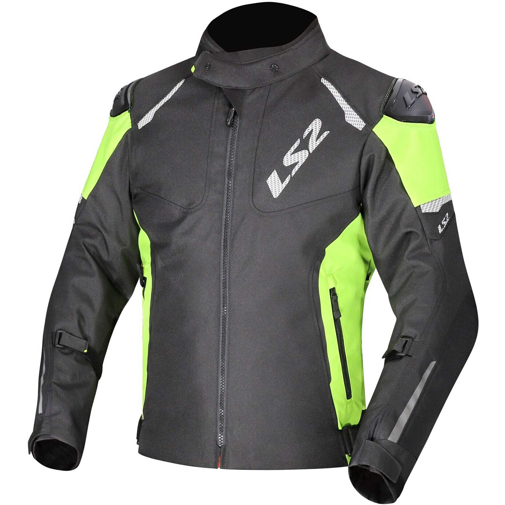 Giubbotto giacca Moto LS2 ZOOM MAN Nero Giallo