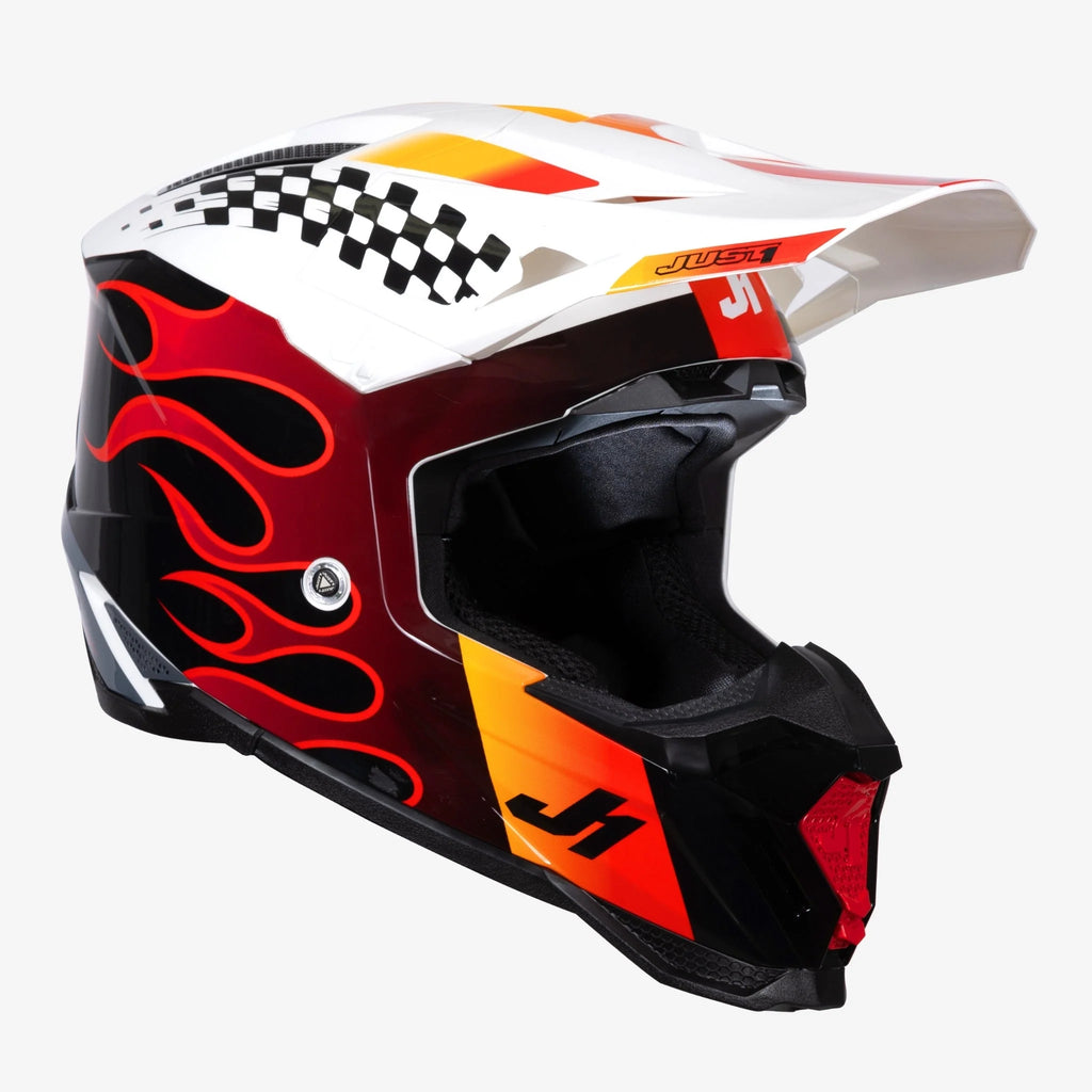 Casco JUST1 J40 BLU NERO BIANCO