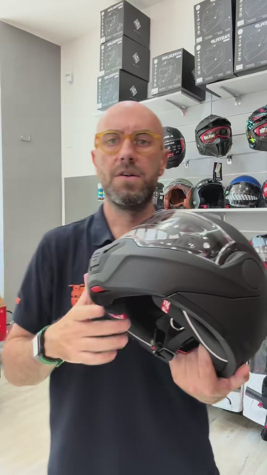 Casco Modulare Reversibile MPH ARTRA Solid Nero Opaco