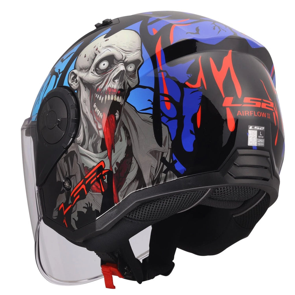 Casco LS2 AIRFLOW 2 ZOMBIE LUCIDO