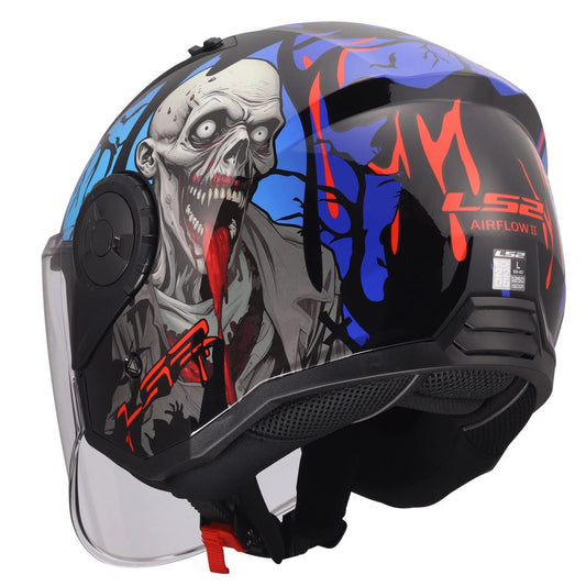 Casco LS2 AIRFLOW 2 ZOMBIE LUCIDO