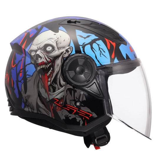 Casco LS2 AIRFLOW 2 ZOMBIE LUCIDO