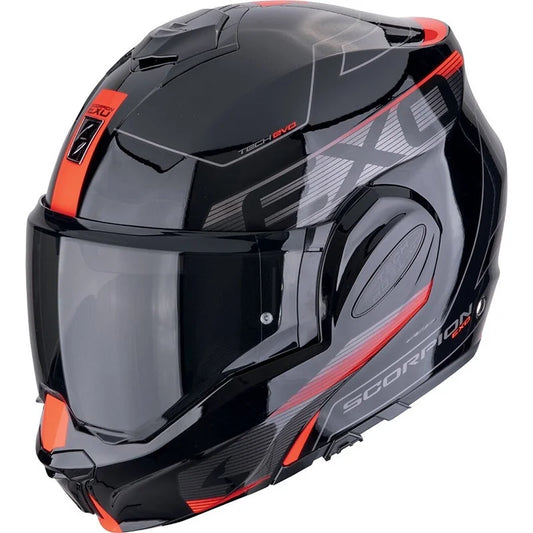 Casco modulare Scorpion EXO-TECH EVO TRAVELLER ROSSO