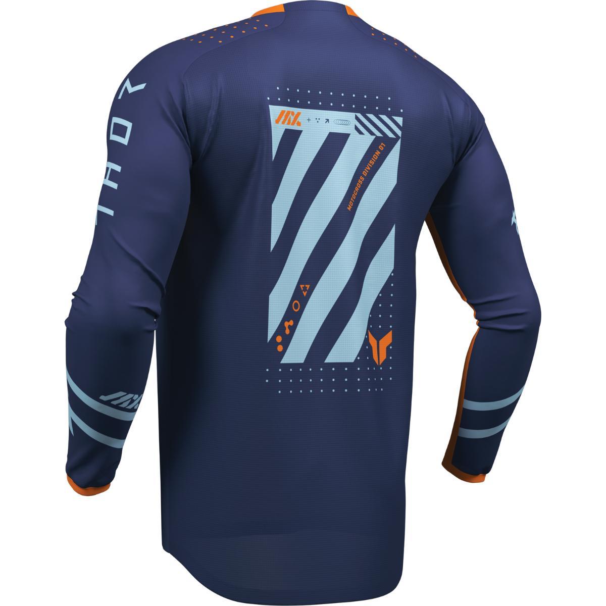 Completo Motocross Enduro Launchmode Blu Arancio