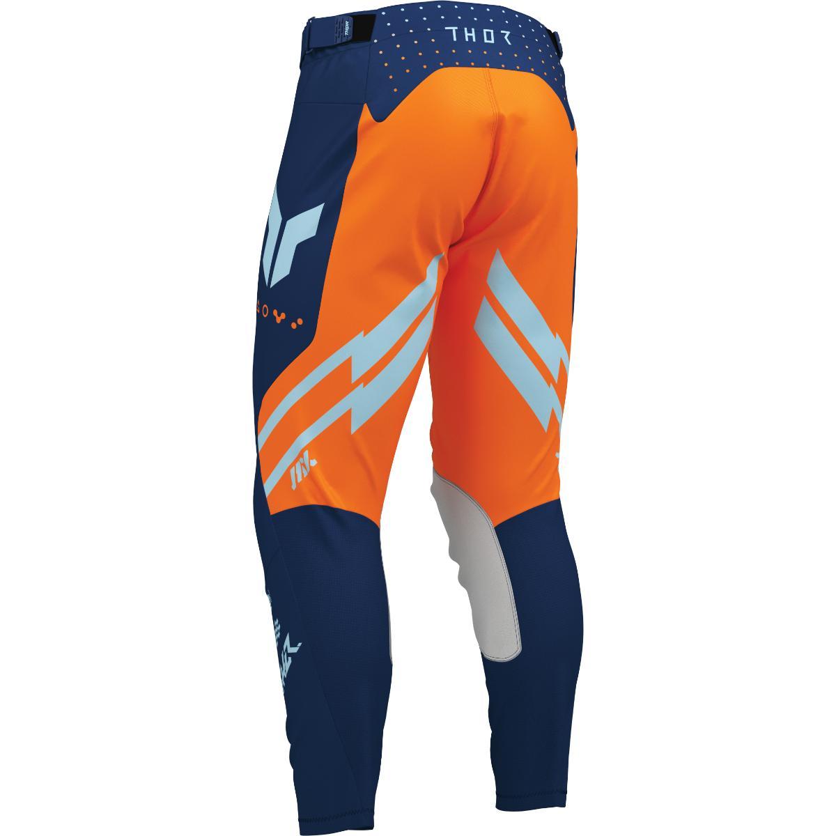 Completo Motocross Enduro Launchmode Blu Arancio