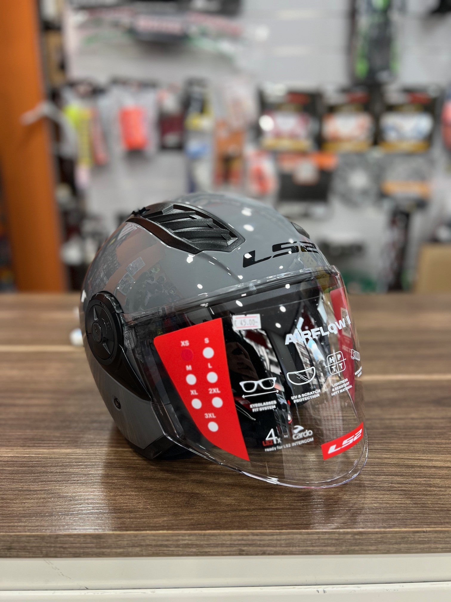 Casco Jet Ls2 Airflow 2 MASK NARDO GREY GRIGIO