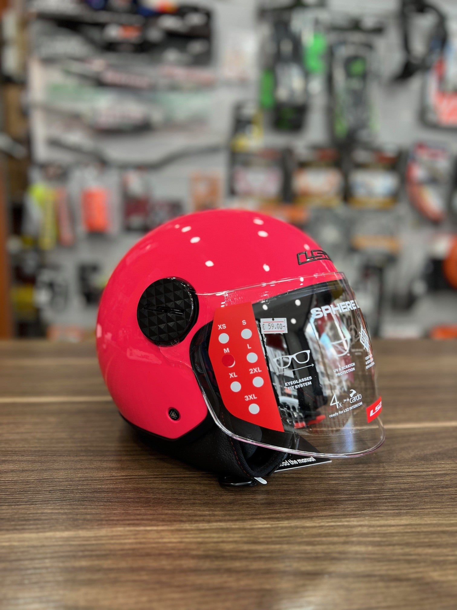 Casco Jet LS2 SPHERE LUX rosa