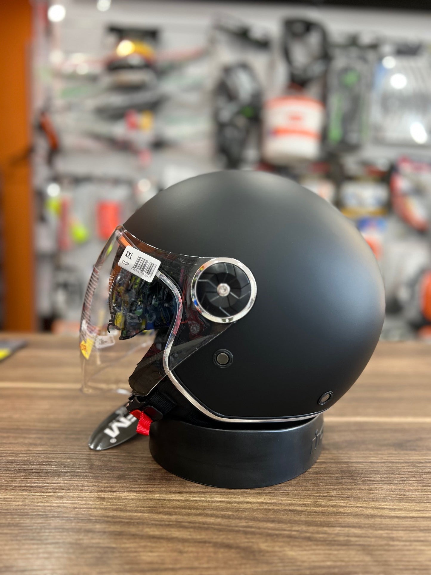 Casco Jet JFM 550 doppia visiera Nero opaco