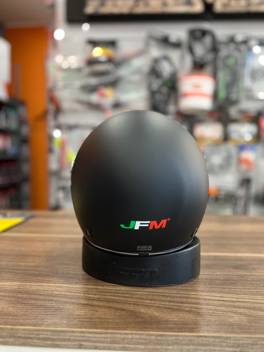 Casco Jet JFM 550 doppia visiera Nero opaco