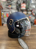 Casco Jet JFM 550 doppia visiera BLU OPACO
