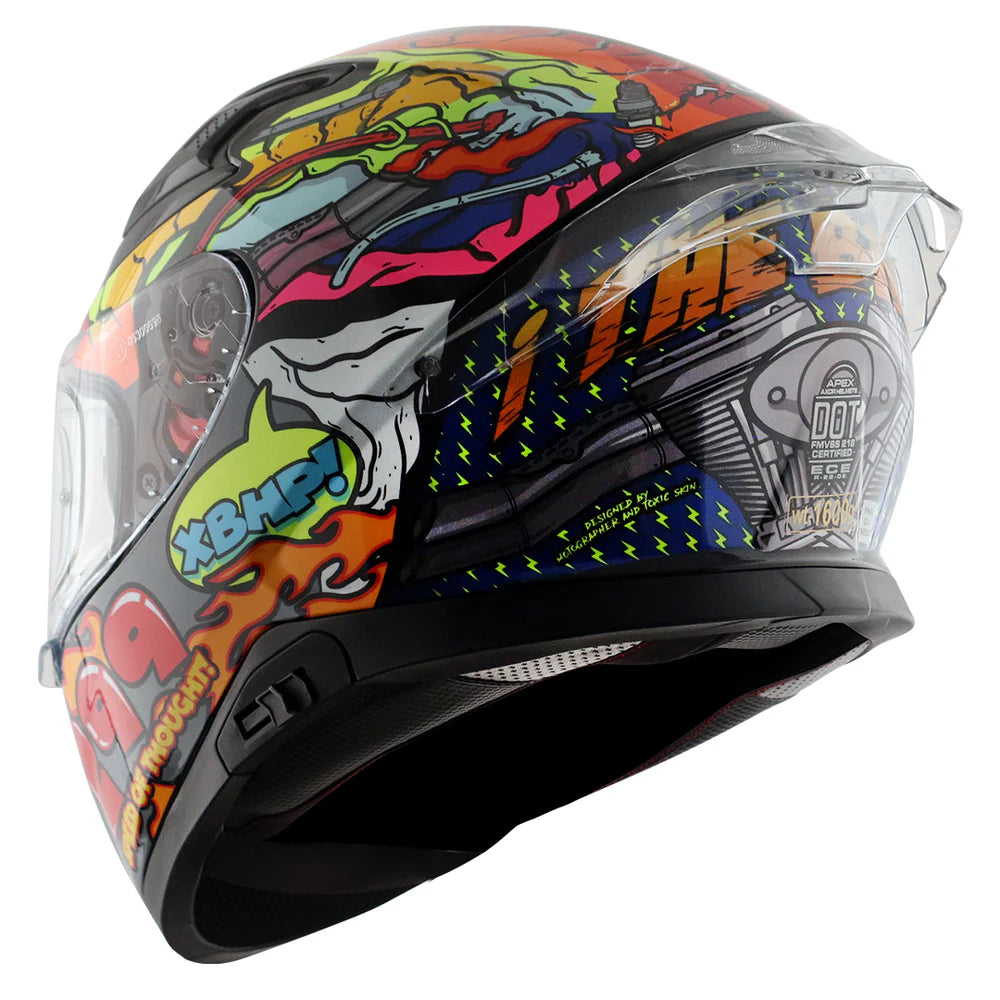 Casco moto AXOR Helmets APEX MULTICOLOR 299