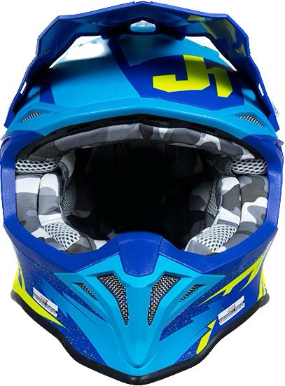 Casco JUST1 J39 POSEIDON FLUO YELLOW BLUE