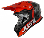 CASCO JUST J-39 KINETIC GLOSS GREY RED CAMO/FLUO ORANGE