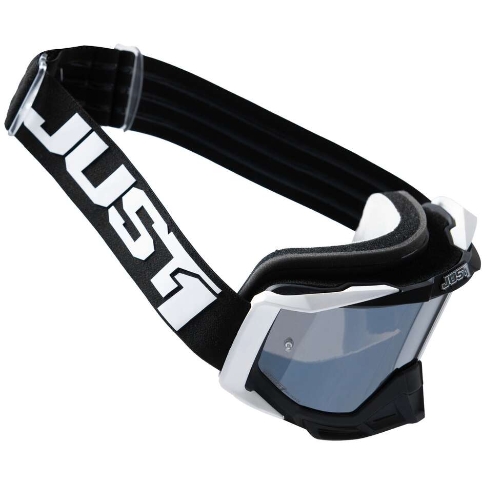 Mascherina JUST1 IRIS LOGO 2.0 nero bianco