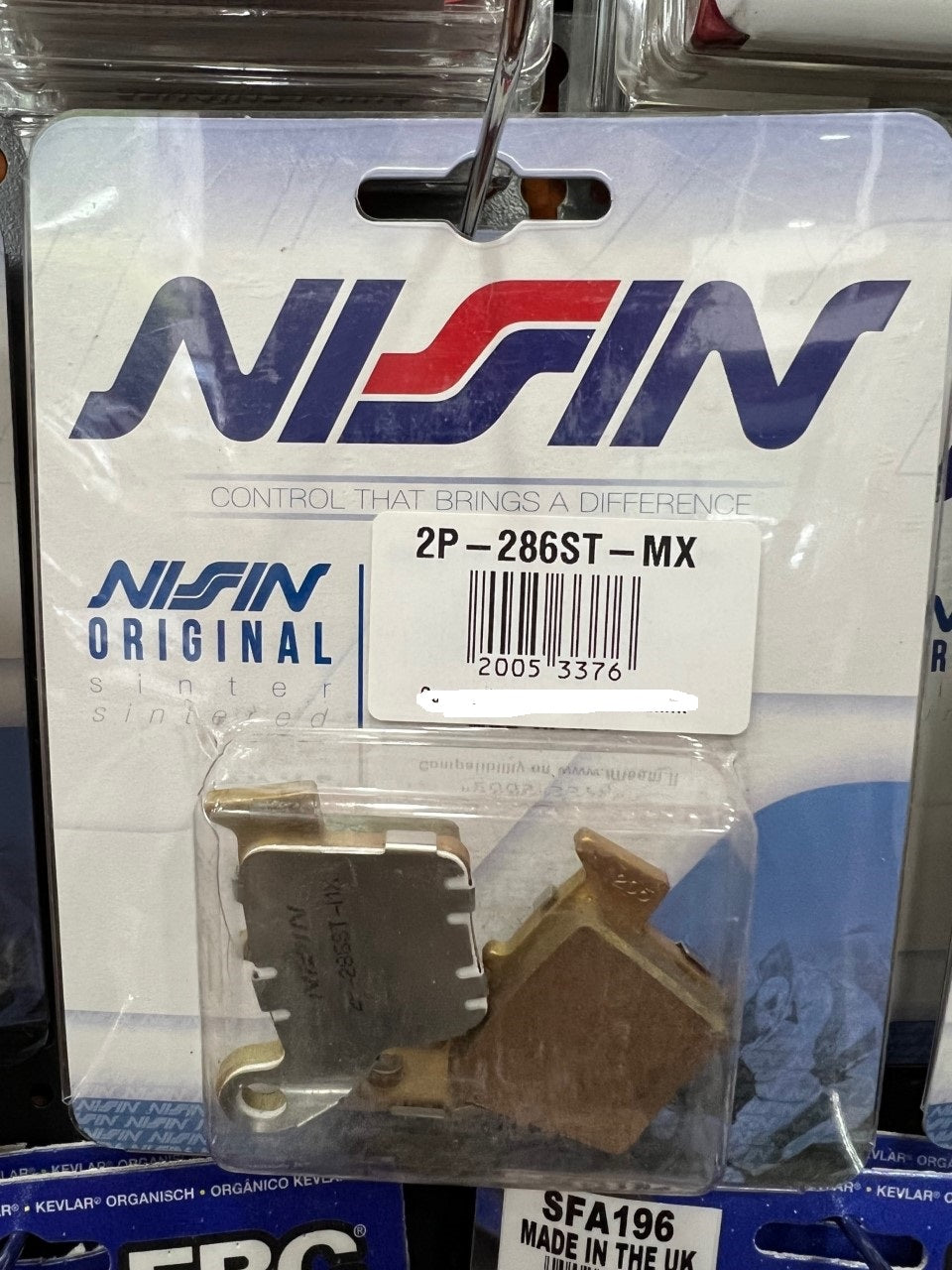 Pastiglie Nissin posteriori Honda Cr-Crf mescola originale 286ST